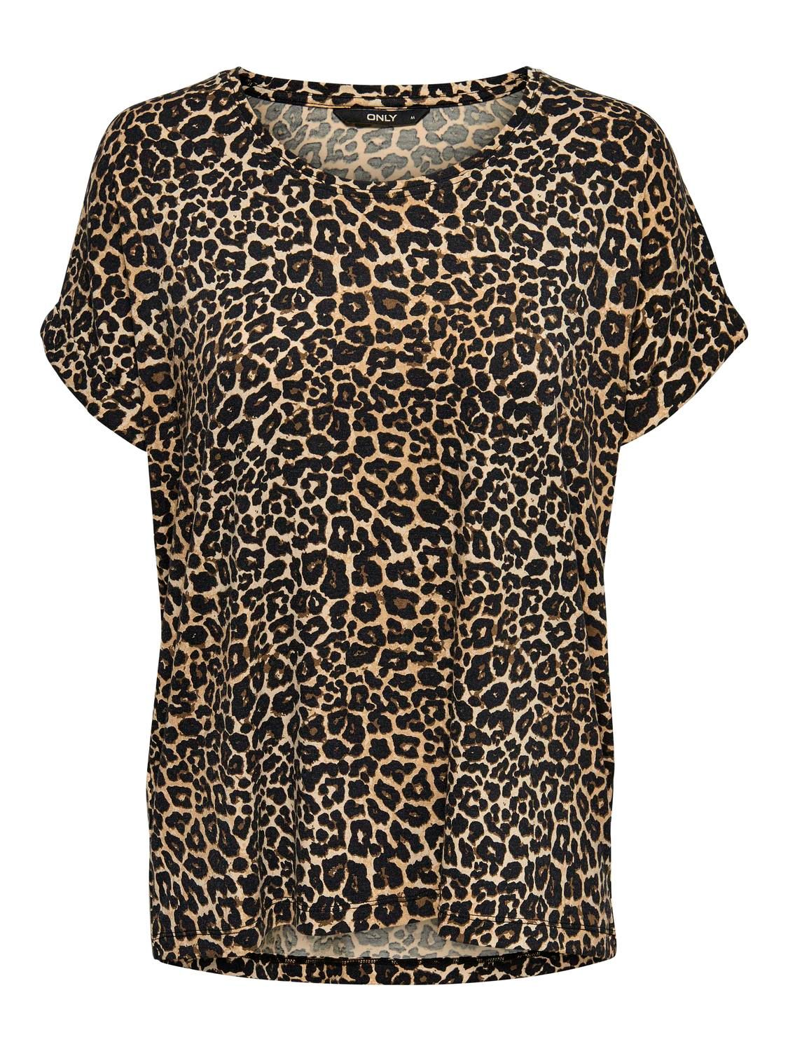ONLMOSTER AOP S/S TOP NOOS JRS BLACK