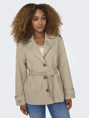 ONLLINE SHORT TRENCHCOAT OTW Humus