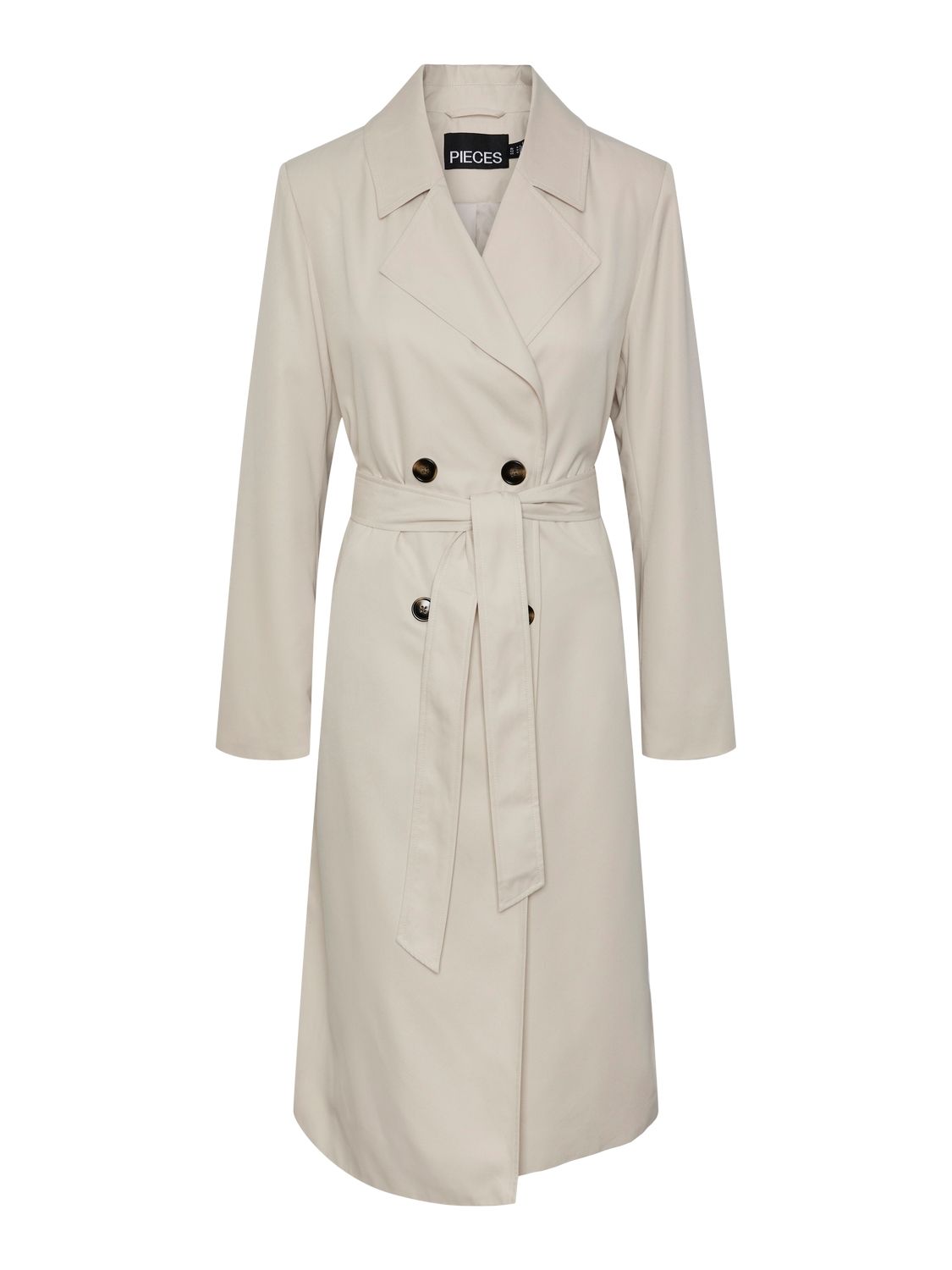 PCSCARLETT LS TRENCHCOAT NOOS Silver Gray