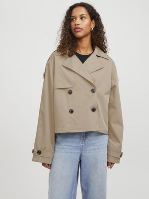 JXCARLIE SHORT TRENCHCOAT OTW SN Twill