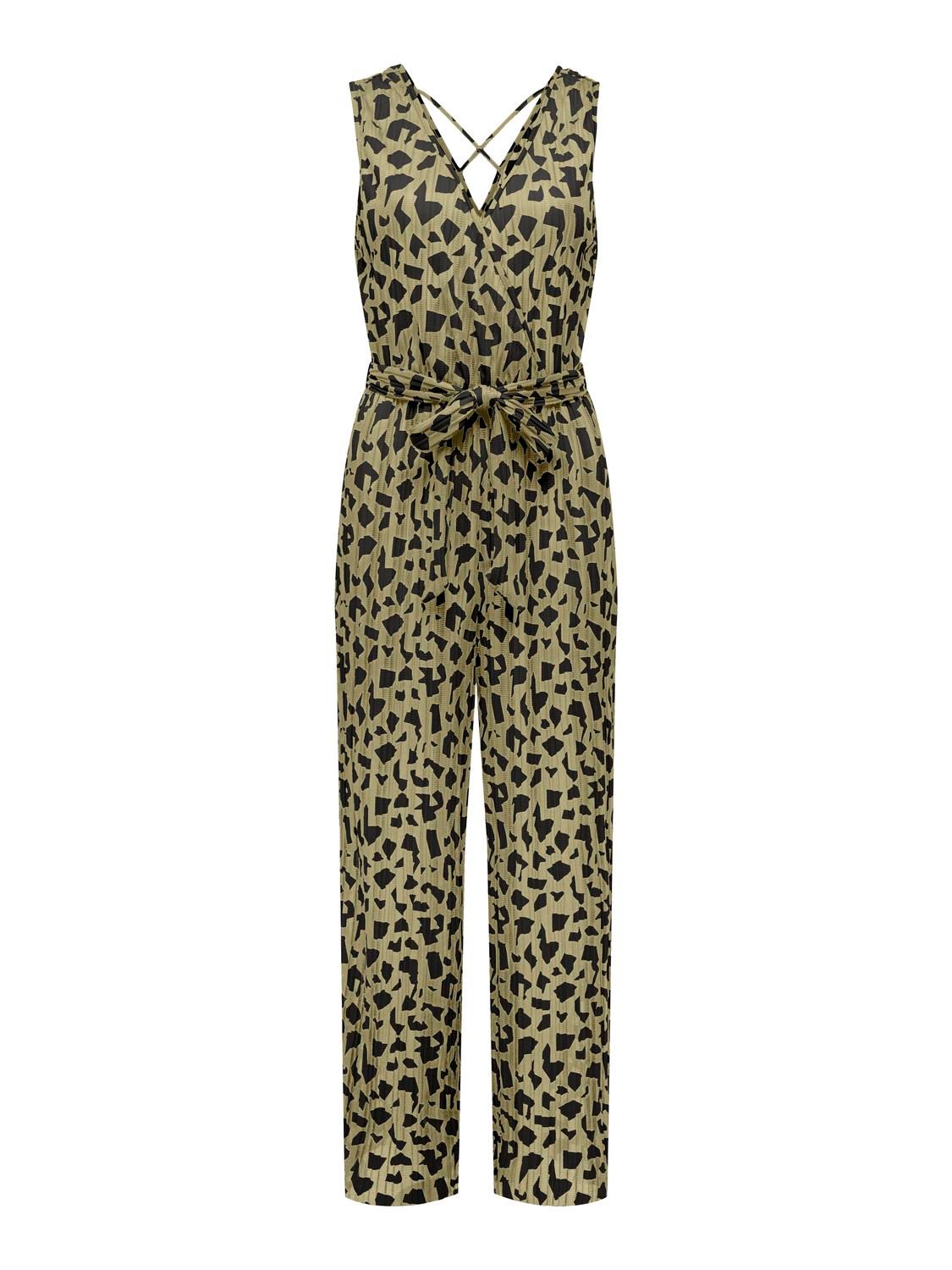 ONLSAFARI S/L JUMPSUIT JRS Black-Wild graphic jrs