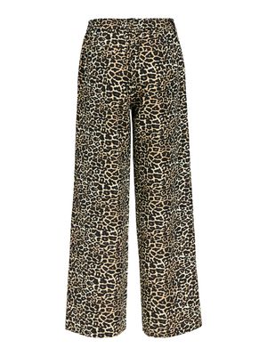 OBJALBA LISA WIDE PANT PRINT NOOS Humus/LEO