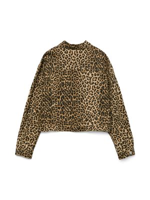 VMLTALLULAH LS LEO JACKET Silver Mink/LEOPARD