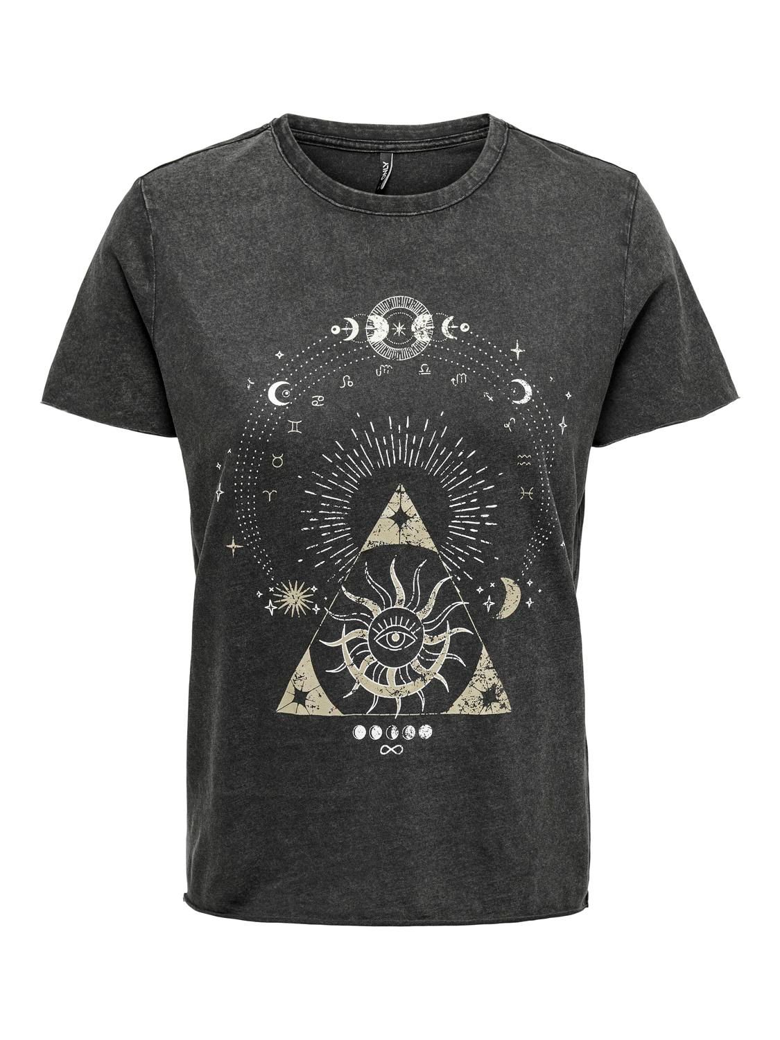 ONLLUCY LIFE REG S/S TOP JRS NOOS Black/Zodiac
