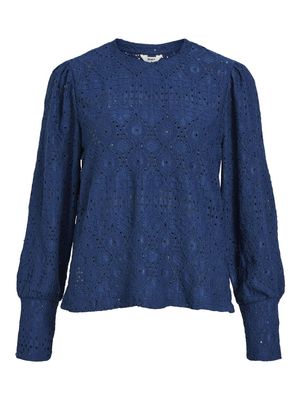 OBJFEODORA L/S TOP NOOS Estate Blue