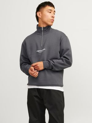 JORVESTERBRO SWEAT QUARTER ZIP HN NOOS Iron Gate