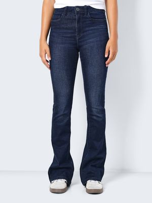 NMSALLIE HW FLARE JEAN VI241DB FWD NOOS Dark Blue Denim