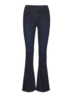 NMSALLIE HW FLARE JEAN VI241DB FWD NOOS Dark Blue Denim
