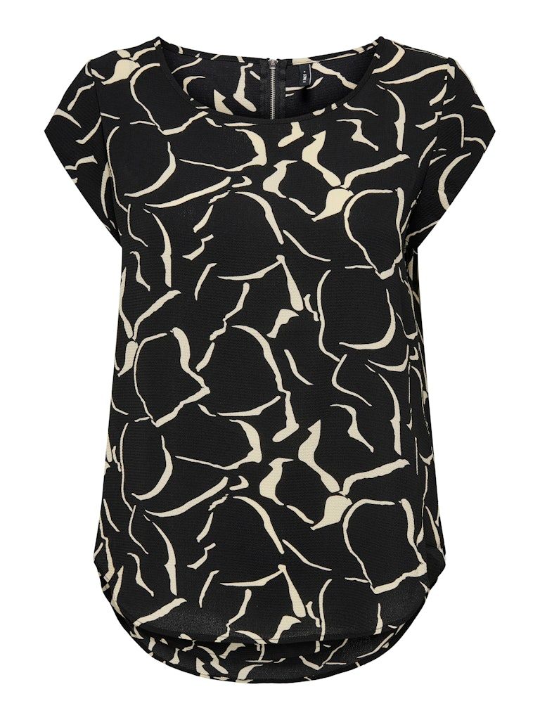 ONLVIC S/S AOP TOP NOOS PTM Black/Rebel graphic