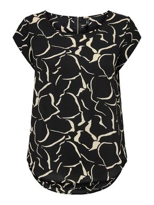 ONLVIC S/S AOP TOP NOOS PTM Black/Rebel graphic
