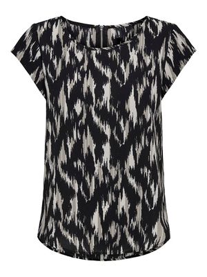 ONLVIC S/S AOP TOP NOOS PTM Black/581 Black scar