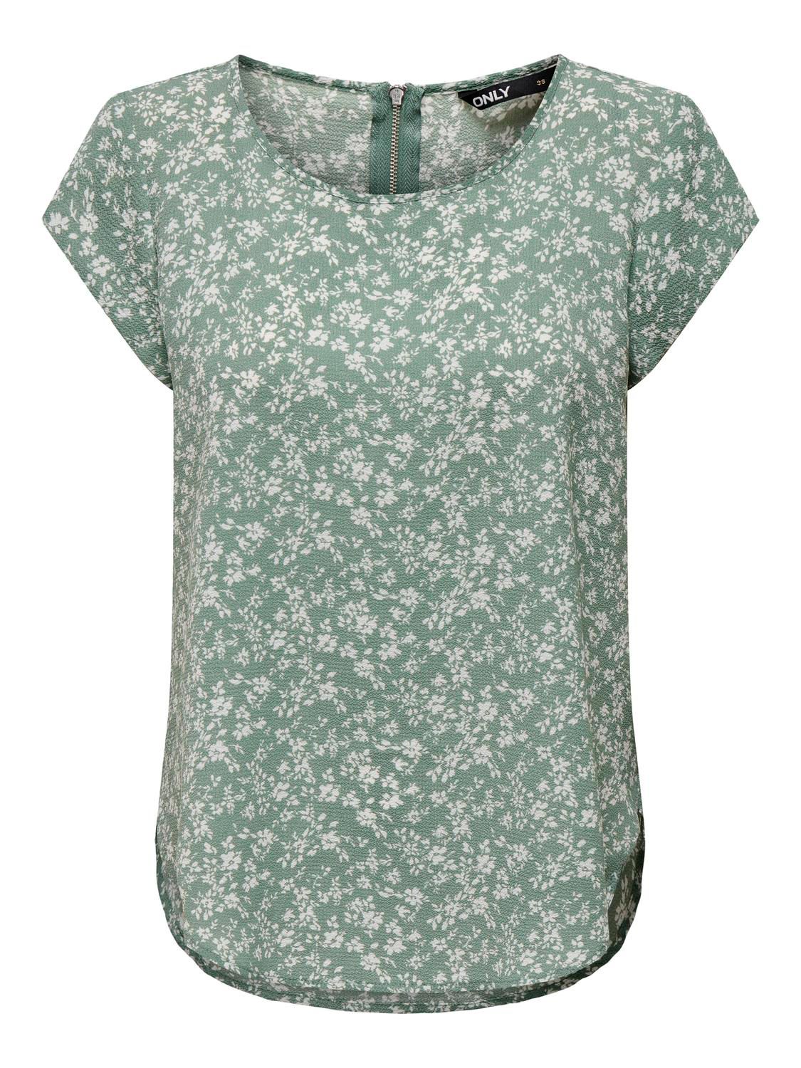 ONLVIC S/S AOP TOP NOOS PTM Lily Pad/Emma mono f