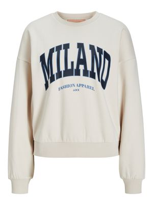 JXMERLE RLX SHORT LS CREW SWT LN Moonbeam/MILANO