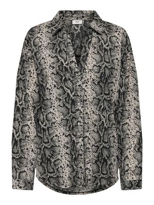 JDYZOEY L/S V NECK BUTTON SHIRT JRS ATK Chateau Gray/SNAKE A