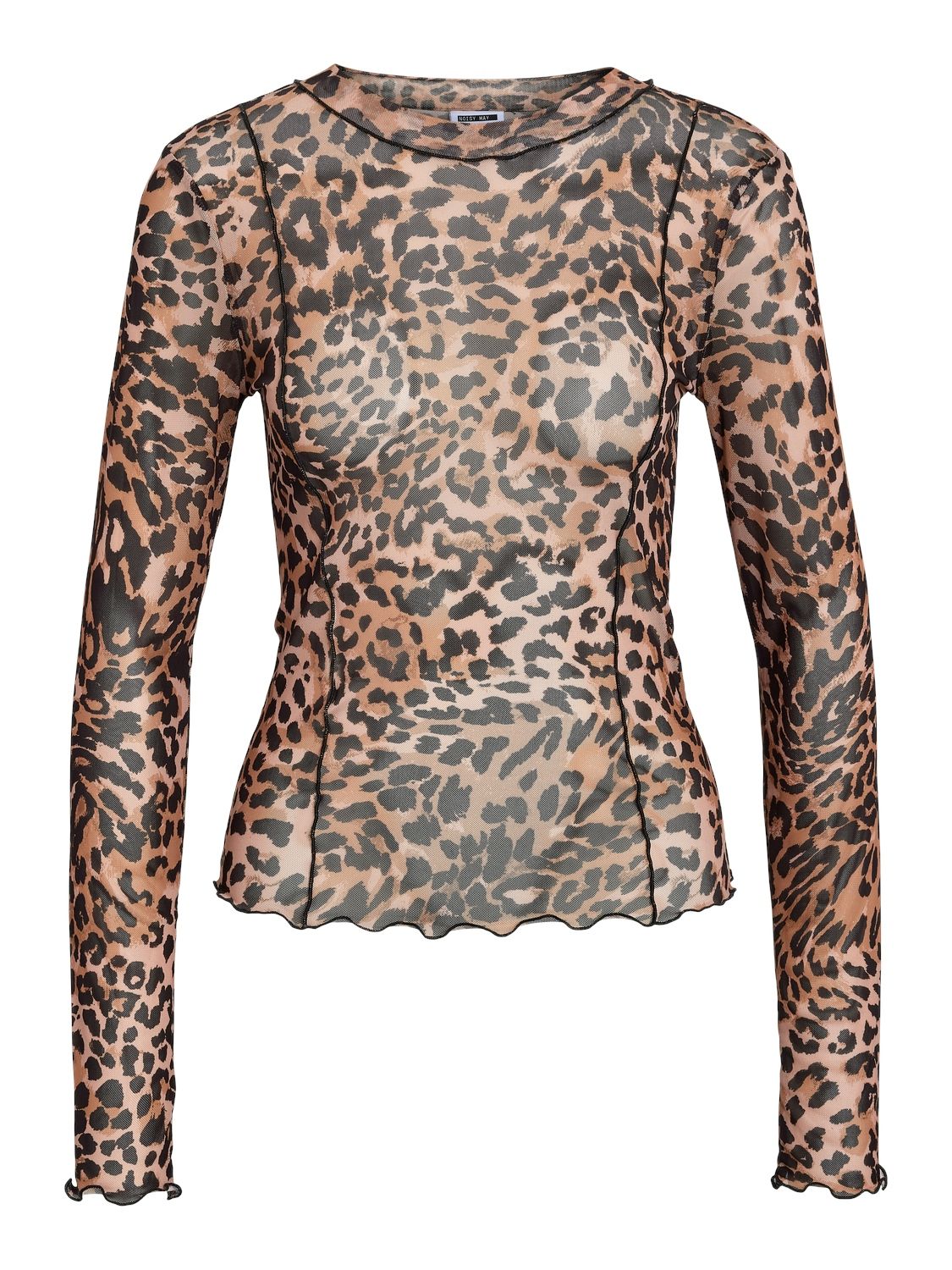 NMELIF L/S O-NECK TOP VIP LX Natural/LEO