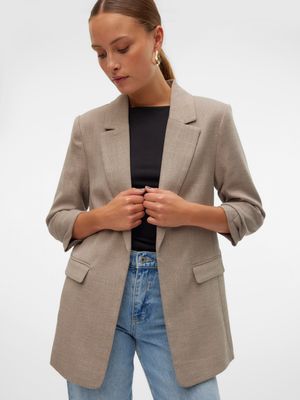 VMFRIDA 3/4 REGULAR BLAZER NOOS Silver Mink/AS CUT 1