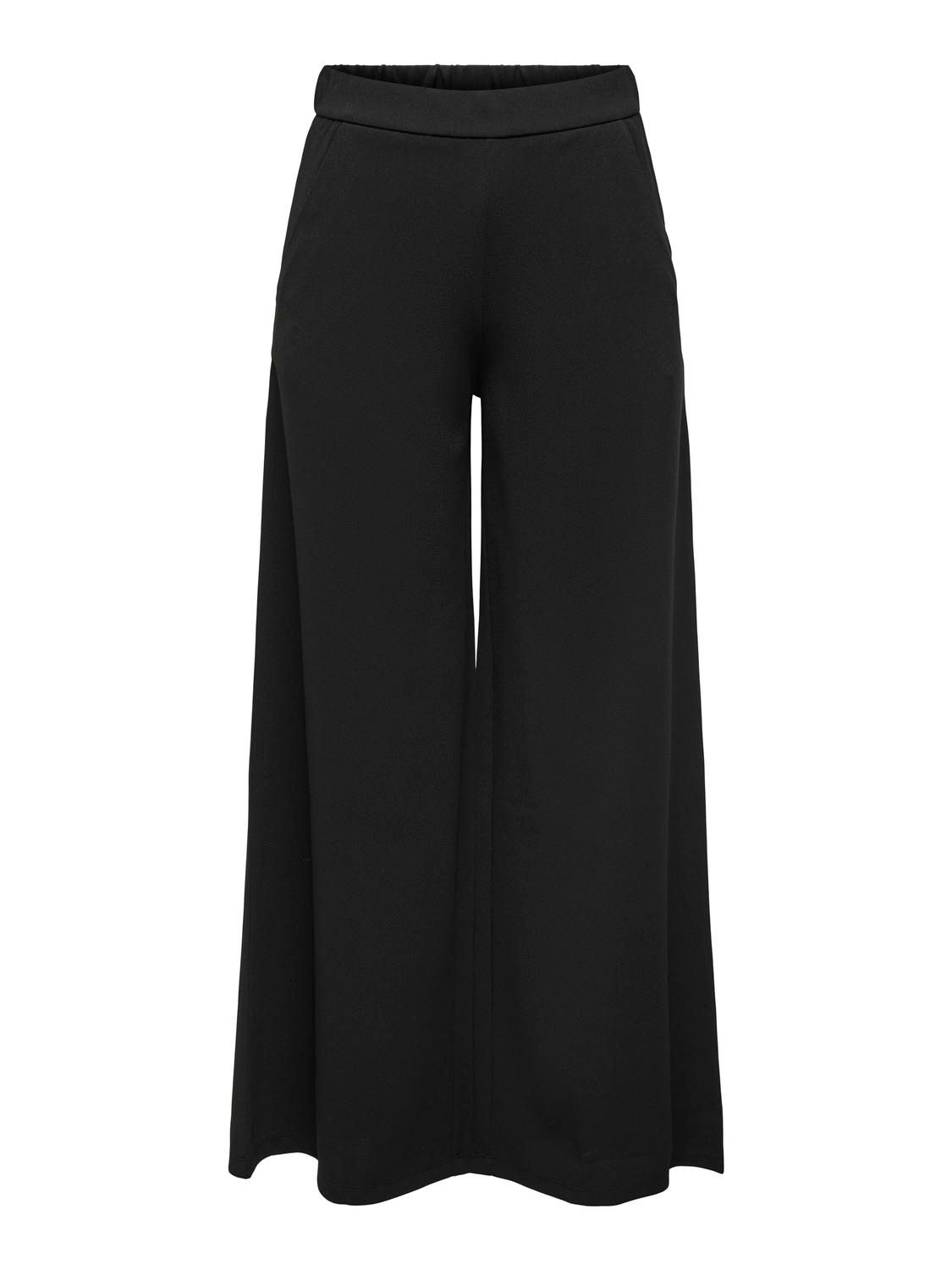 JDYTANJA LIFE WIDE FLOWY PANT JRS NOOS Black