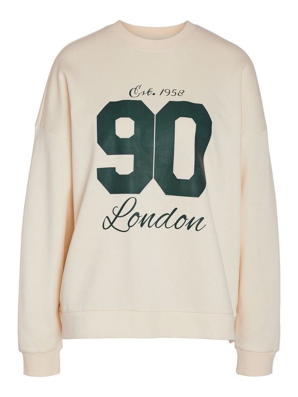 NMARYA O-NECK SWEAT JRS Pearled Ivory-LONDON 90