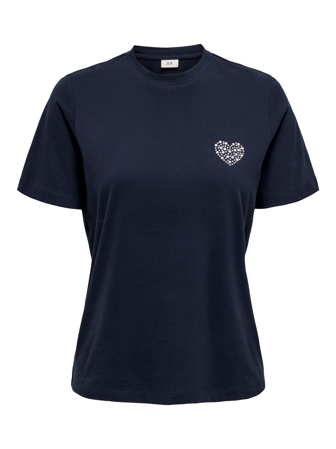 JDYMOLLY S/S PEARL TOP JRS Sky Captain-CD HEART CHEST PEA