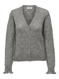 JDYLETTY L/S V-NECK STRUC CARDI KNT NOOS Light Grey Melange