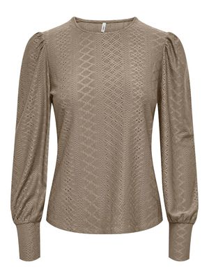 ONLSANDRA L/S PUFF TOP JRS NOOS Weathered Teak