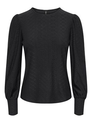 ONLSANDRA L/S PUFF TOP JRS NOOS Black