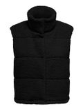 ONLSANDRA TEDDY WAISTCOAT LIFE CC OTW Black