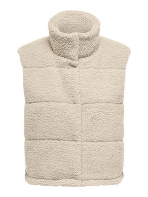 ONLSANDRA TEDDY WAISTCOAT LIFE CC OTW Pumice Stone