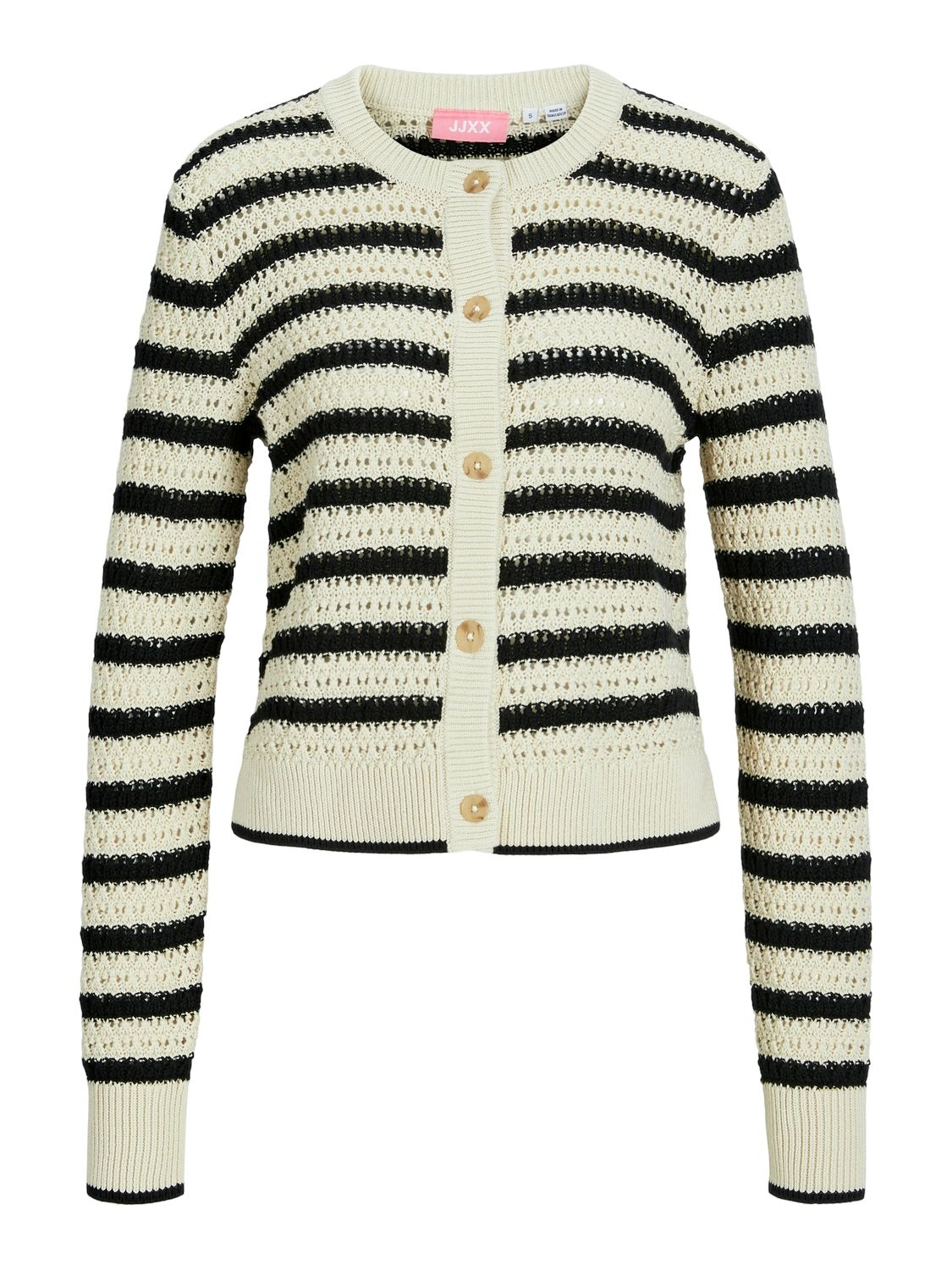 JXADDY CARDIGAN KNIT Bone White//Black