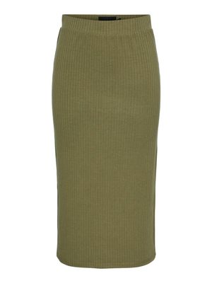 PCKYLIE MW MIDI SKIRT NOOS BC Deep Lichen Green