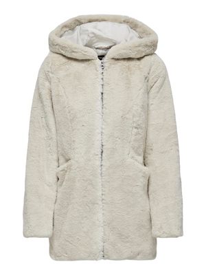 ONLMALOU FAUX FUR COAT CC OTW Pumice Stone