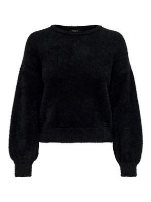 ONLPIUMO L/S PULLOVER KNT NOOS Black
