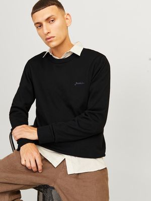 JJ BRAD KNIT CREW NECK AW24 Black