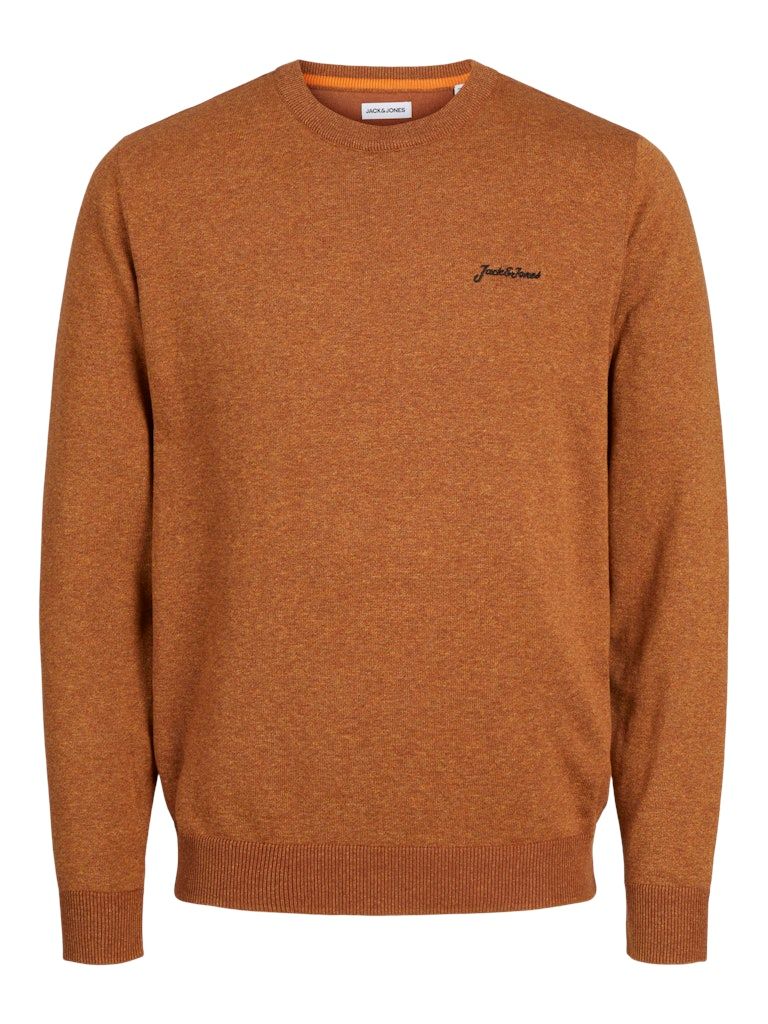 JJ BRAD KNIT CREW NECK AW24 Mocha Bisque/MELANGE