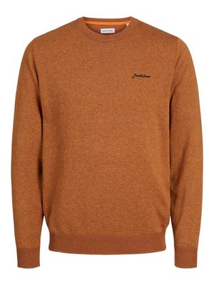 JJ BRAD KNIT CREW NECK AW24 Mocha Bisque/MELANGE