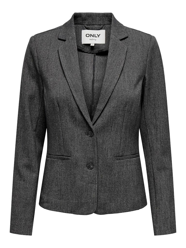 ONLPOPTRASH-ELISE L/S BLAZER TLR Dark Grey Melange