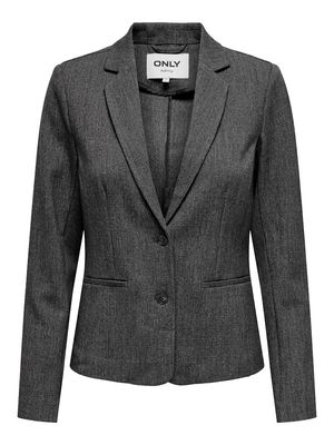 ONLPOPTRASH-ELISE L/S BLAZER TLR Dark Grey Melange