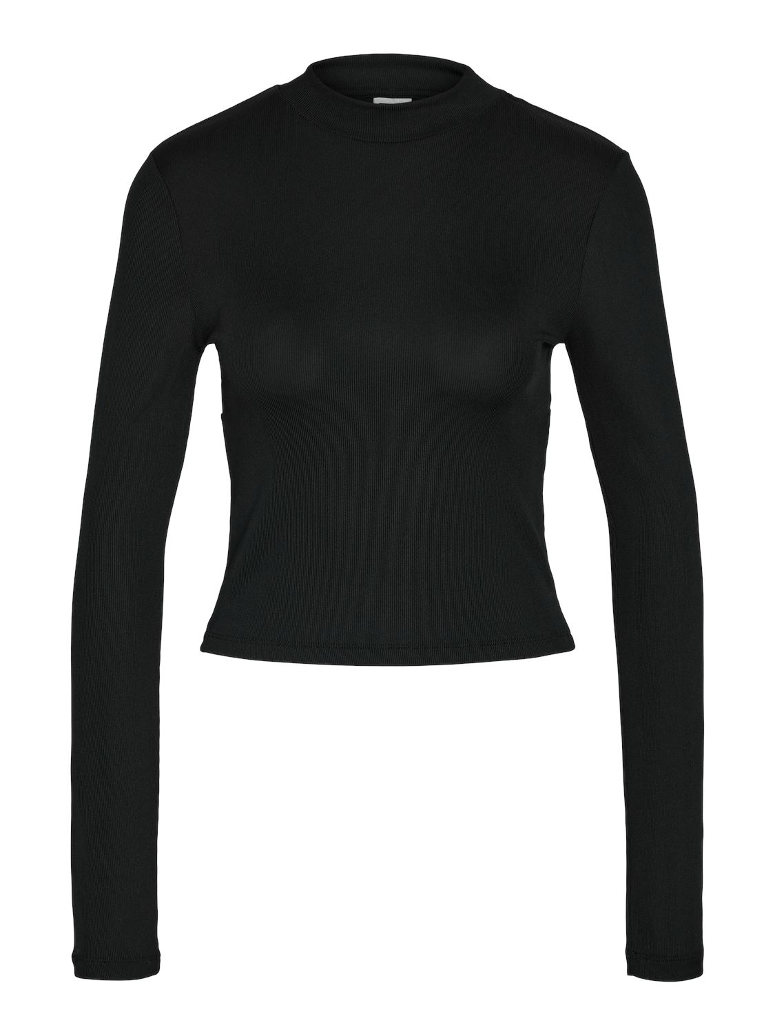 NMANNIE L/S OPEN BACK RIB TOP JRS Black