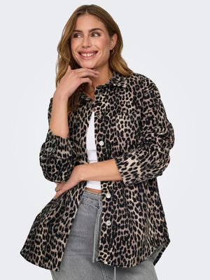 ONLANLIE LS AOP SHACKET PNT Black/LEO