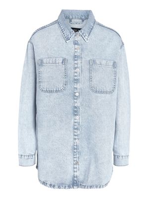 NMALVA L/S DENIM SHACKET AZ352LB NOOS Light Blue Denim