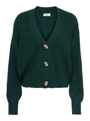 JDYJUSTY L/S SHORT CARDIGAN KNT NOOS Ponderosa Pine