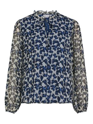 VIFALIA NIA O-NECK L/S TOP/R Birch-Nia