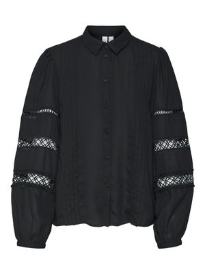 VMRUSLA L/S SHIRT WVN BTQ Black