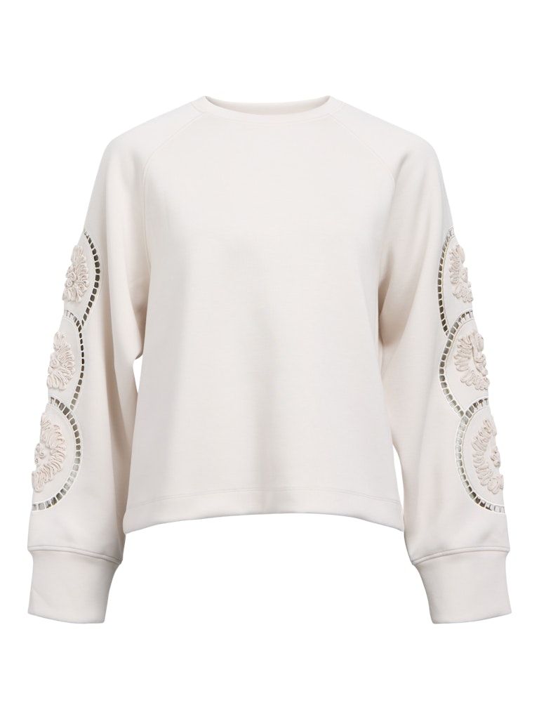 OBJDORINA LO L/S SWEAT TOP 134 White Sand