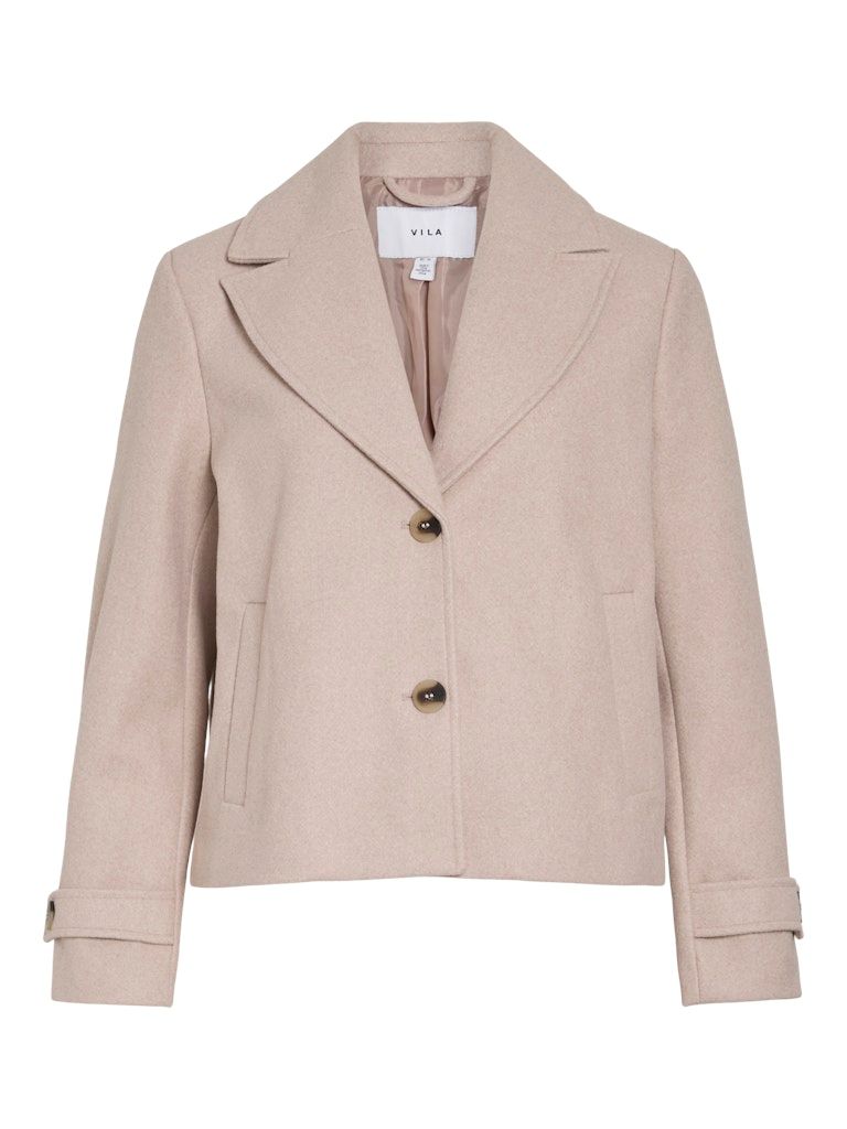 VISOLO L/S SHORT JACKET/TES Natural Melange