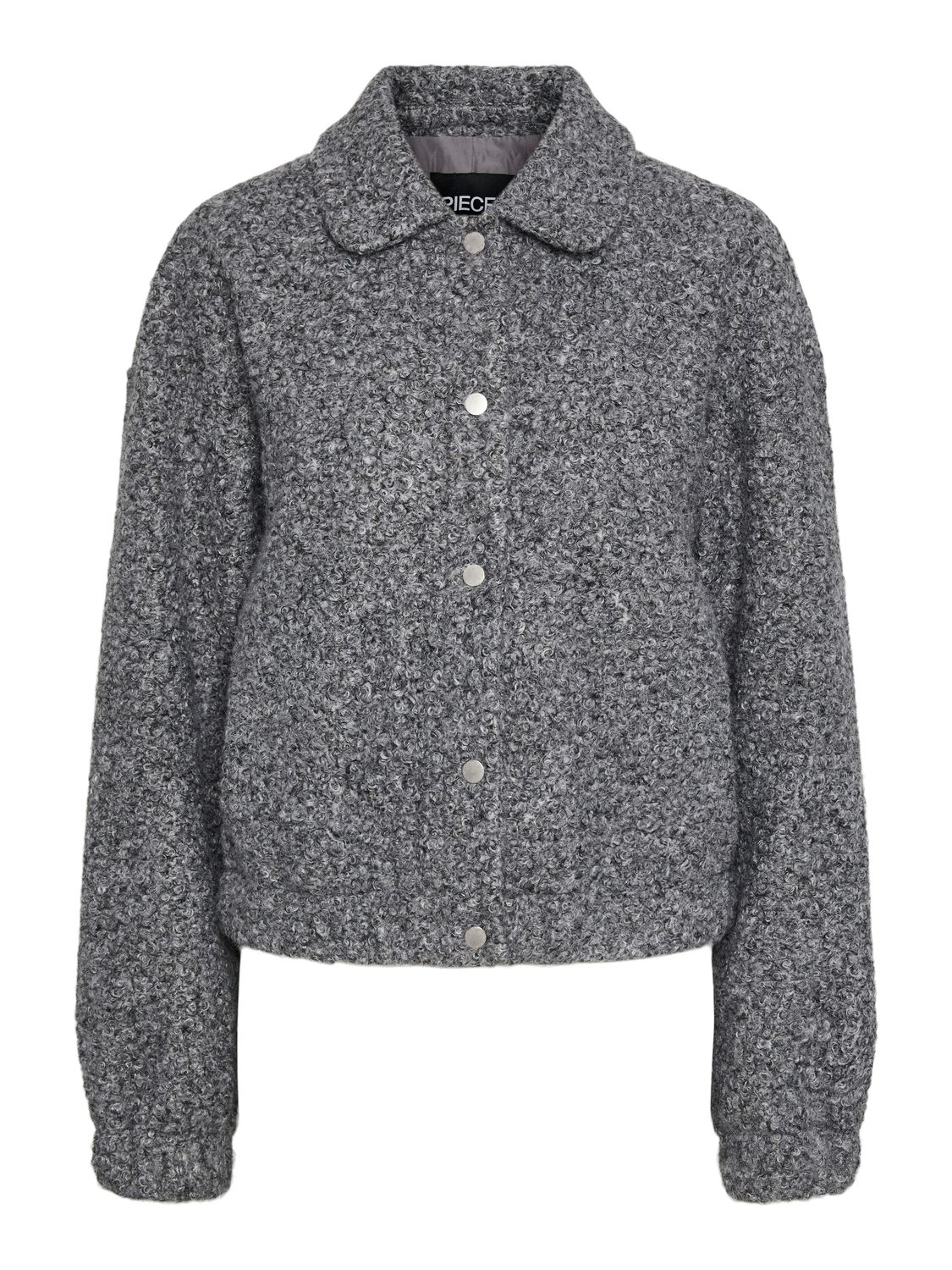 PCNADIA SHORT JACKET Medium Grey Melange