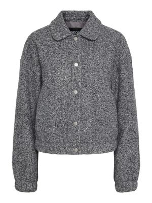 PCNADIA SHORT JACKET Medium Grey Melange