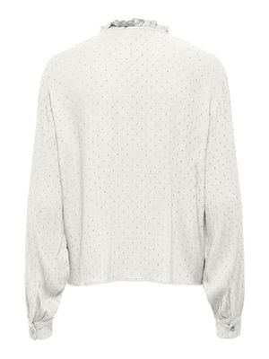 JDYLIMA LIFE L/S TIE DETAIL TOP WVN DIA Cloud Dancer