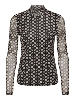 ONLERICA LIFE MESH L/S TOP JRS NOOS Black-Chain