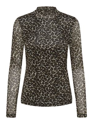 ONLERICA LIFE MESH L/S TOP JRS NOOS Pumice Stone-Everyday leo